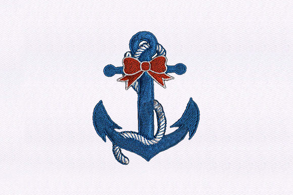 Anchor with Bow Embroidery Design Review