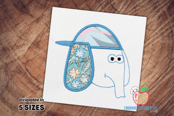 Cartoon Elephant Wearing Hat Applique Review