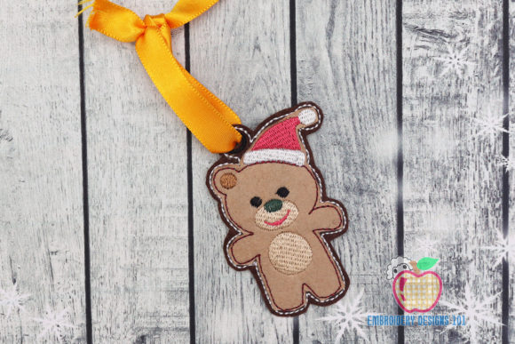 Christmas Teddy Bear ITH Ornament Review
