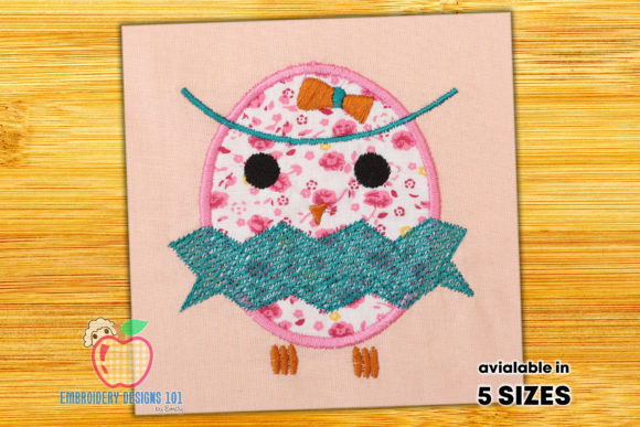Cute Owl Embroidery for Sweatshirts