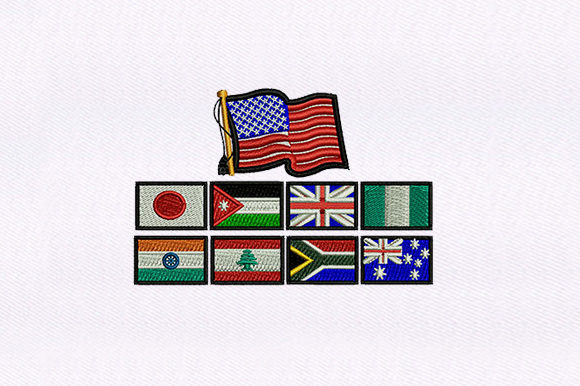 Europe Countries Flags Embroidery Design Review