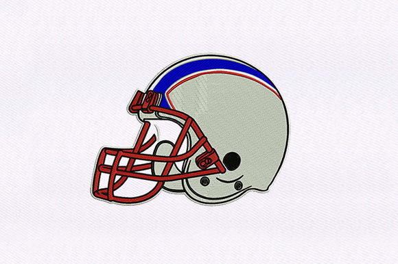 Football Player Helmet Embroidery Design Review