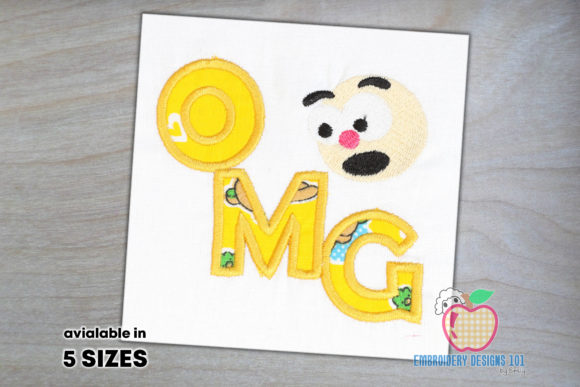 Oh My God with Cartoon Face Applique Review