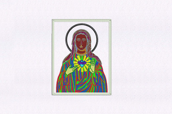 Poignant Virgin Mary Embroidery Design Review