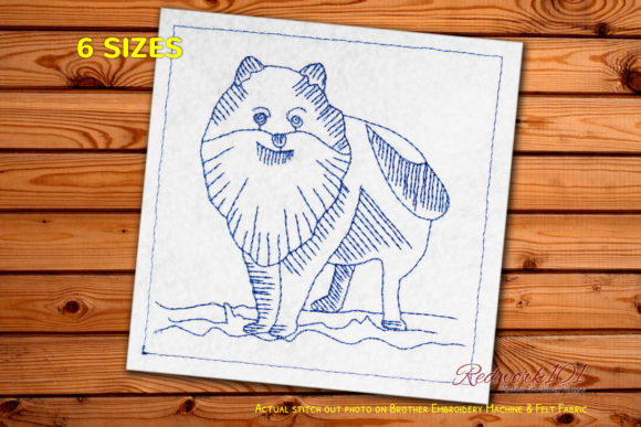 Pomeranian Dog Embroidery Review