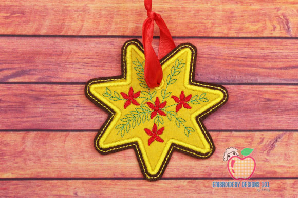 Star Design 1: A Delicate Embroidery for Holiday Projects