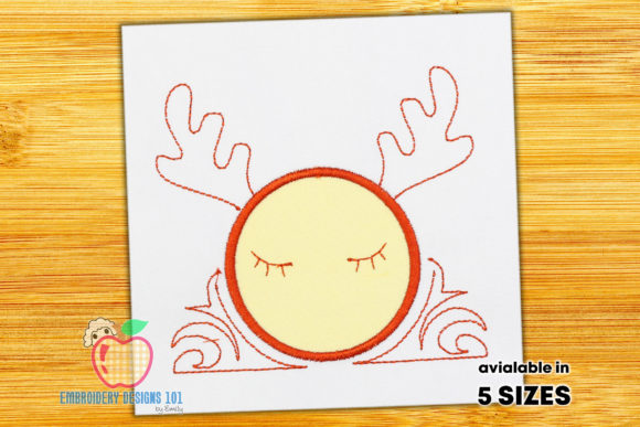 The Red Color Antlers of the Reindeer